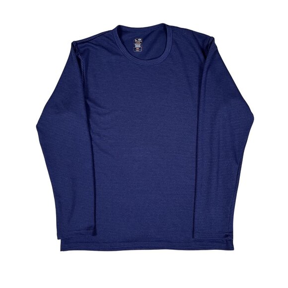 Champion C9 Blue Long Sleeve T-Shirt Size Large - Picture 1 of 3